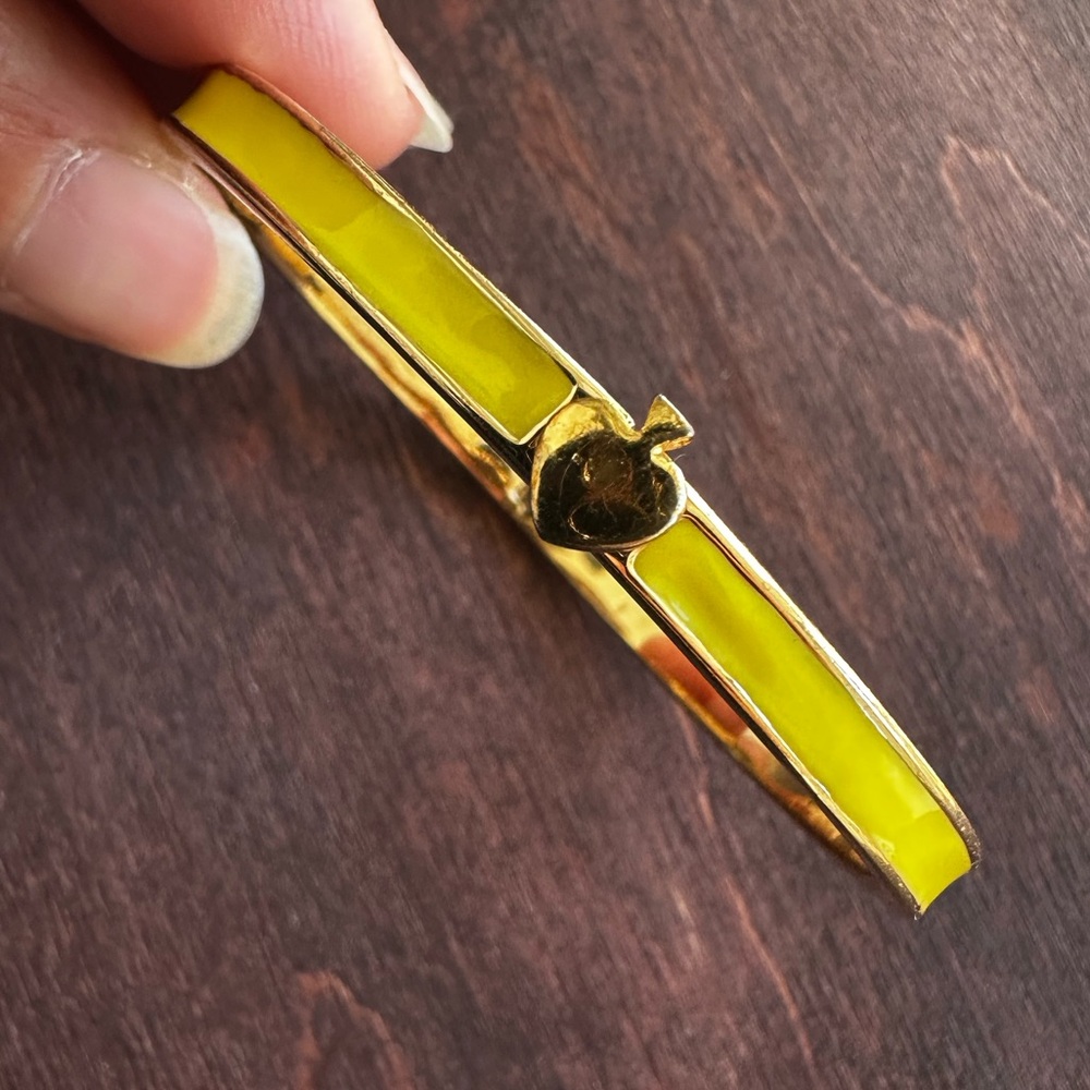 💯 Kate Spade ♠️ Yellow and Gold Bangle Bracelet